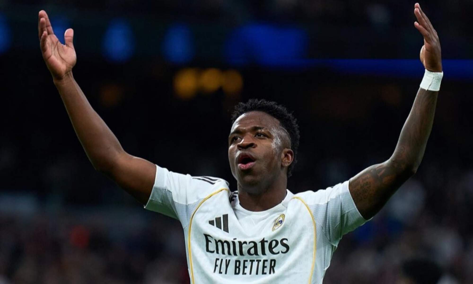 El dardo de Vinicius al Valencia y a Mestalla tras la victoria del Real Madrid: "Pegamos"