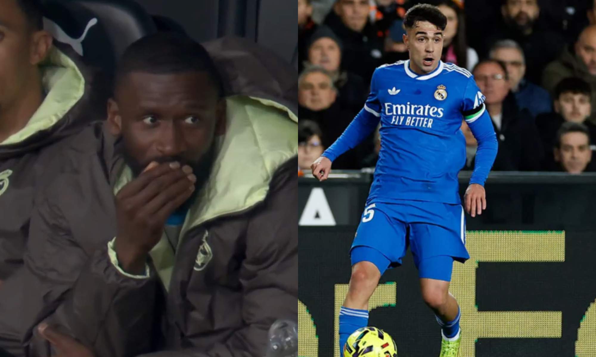Rüdiger felicitó a David Jiménez por no achicarse ante Danjuma