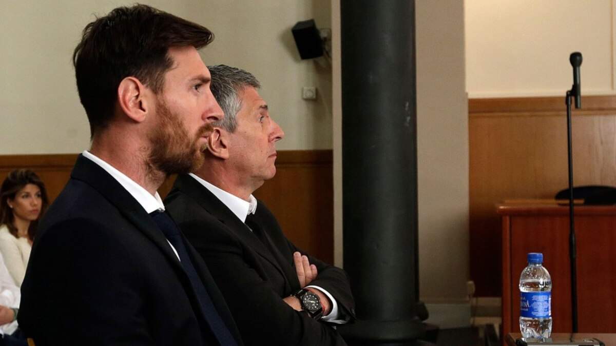 Leo Messi y Jorge Messi.