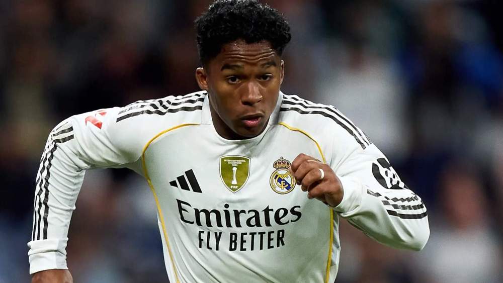 Endrick Felipe, en un partido de esta temporada con el Real Madrid. Endrick Felipe, en un partido de esta temporada con el Real Madrid.