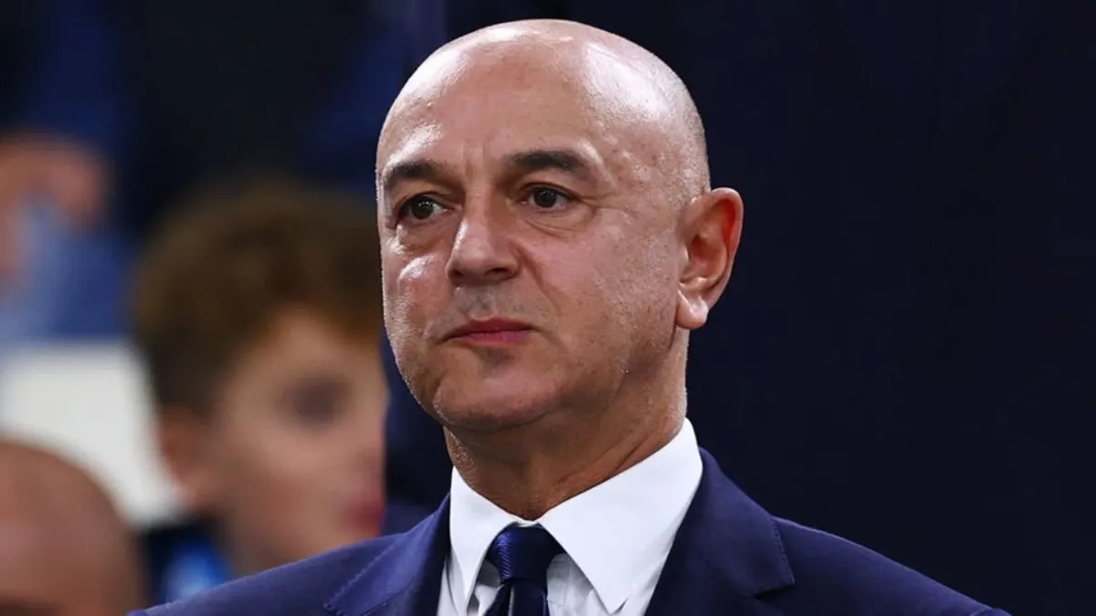 Daniel Levy, durante un partido del Tottenham