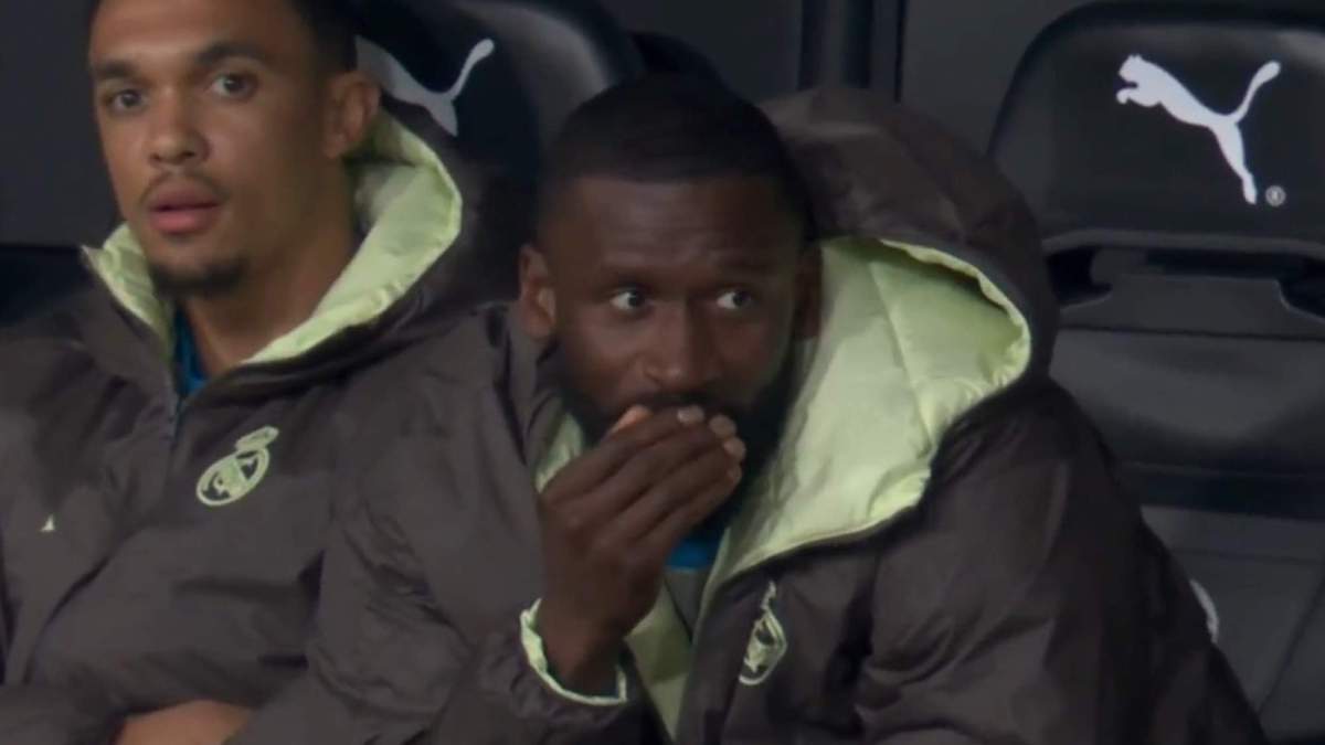 Rüdiger durante el Valencia Real Madrid