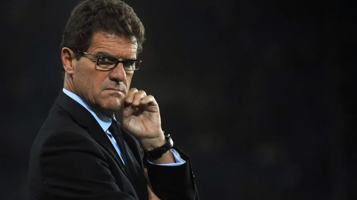 Fabio Capello entrenando a un equipo. Fabio Capello entrenando a un equipo.