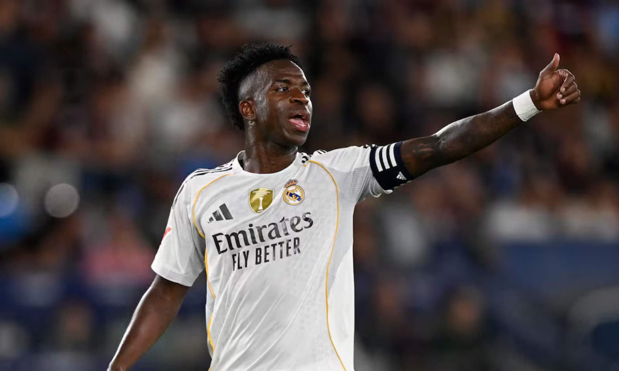 Vinicius Junior, en un partido del Real Madrid durante esta temporada. Vinicius Junior, en un partido del Real Madrid durante esta temporada.