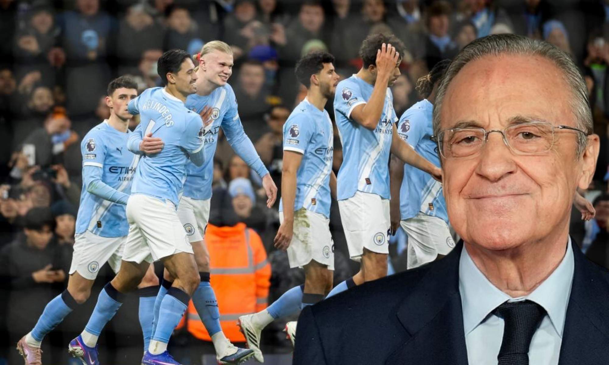 Florentino Pérez ha rechazado fichar a un futbolista del Manchester City.