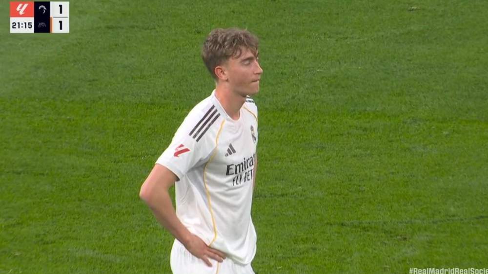 Huijsen tras el 1-1 de la Real Sociedad