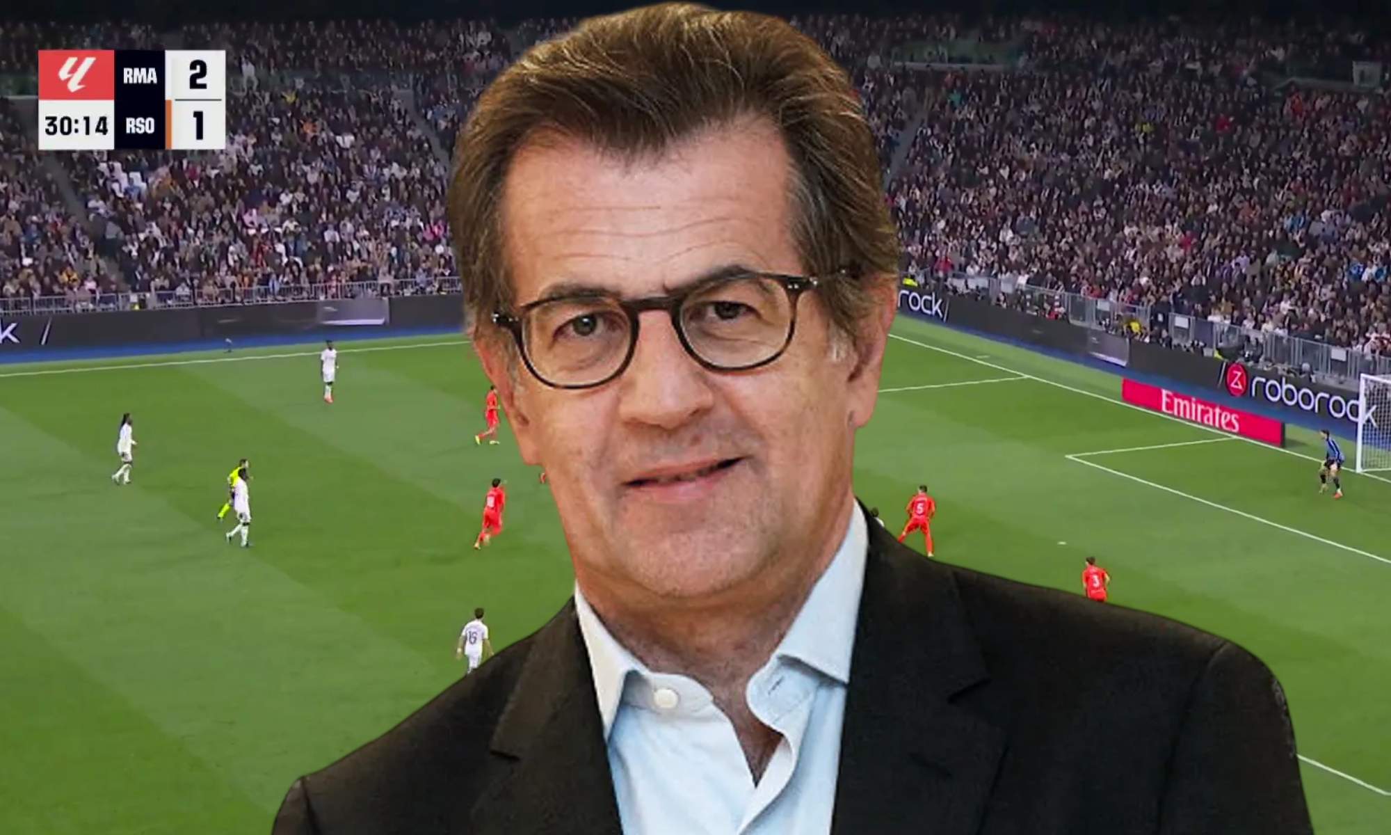 Toni Freixa ha perdido los papeles en X durante el Real Madrid - Real Sociedad