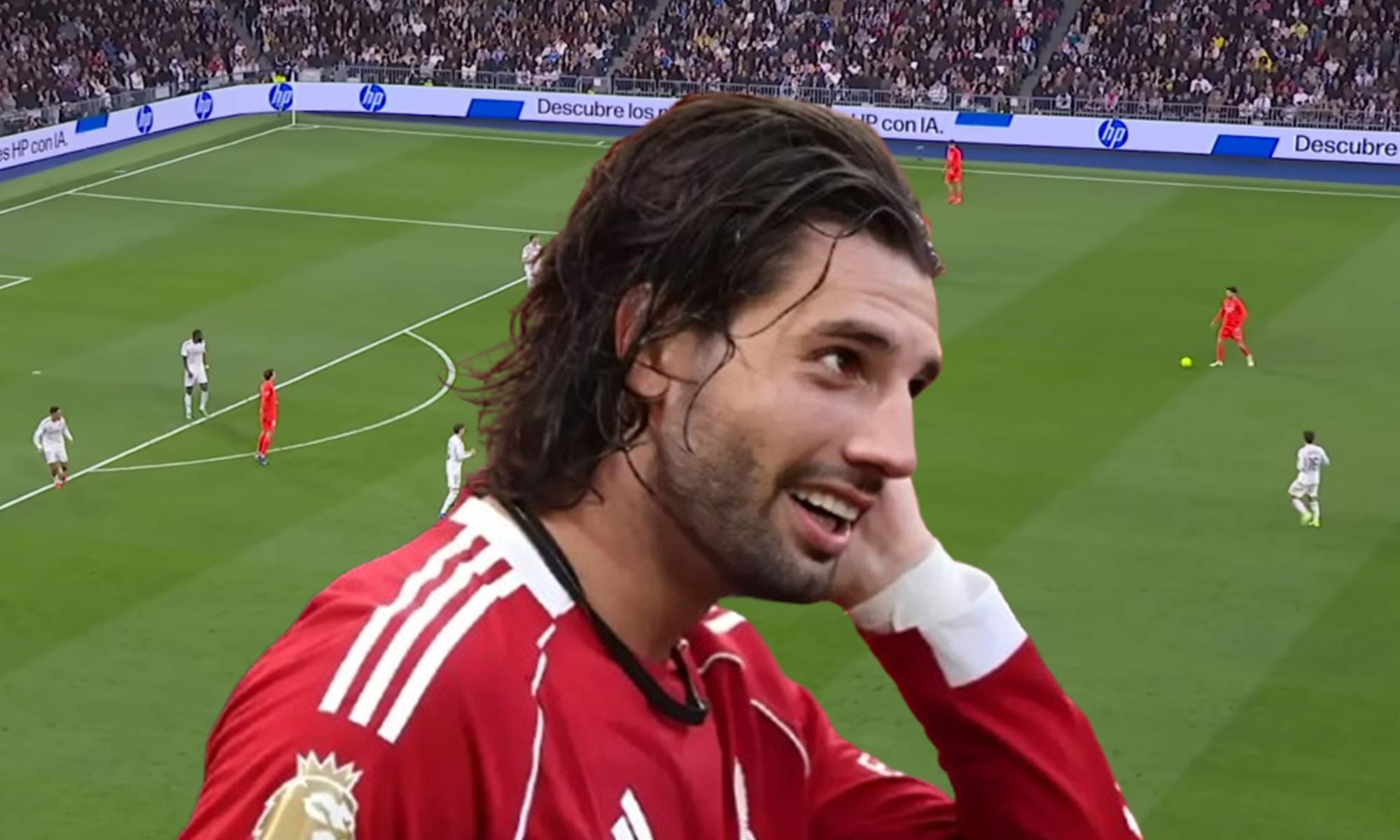 Szoboszlai y una captura del Real Madrid - Real Sociedad.