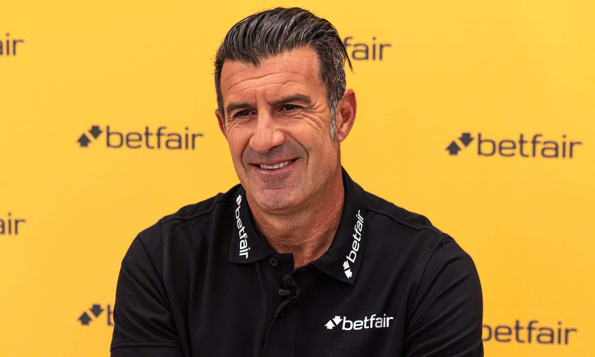 Luis Figo en un acto promocional. 