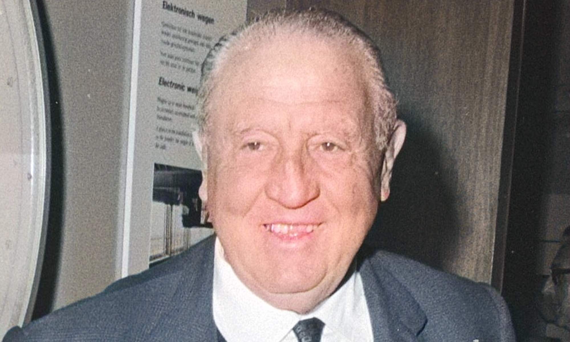 Santiago Bernabéu, presidente del Real Madrid.