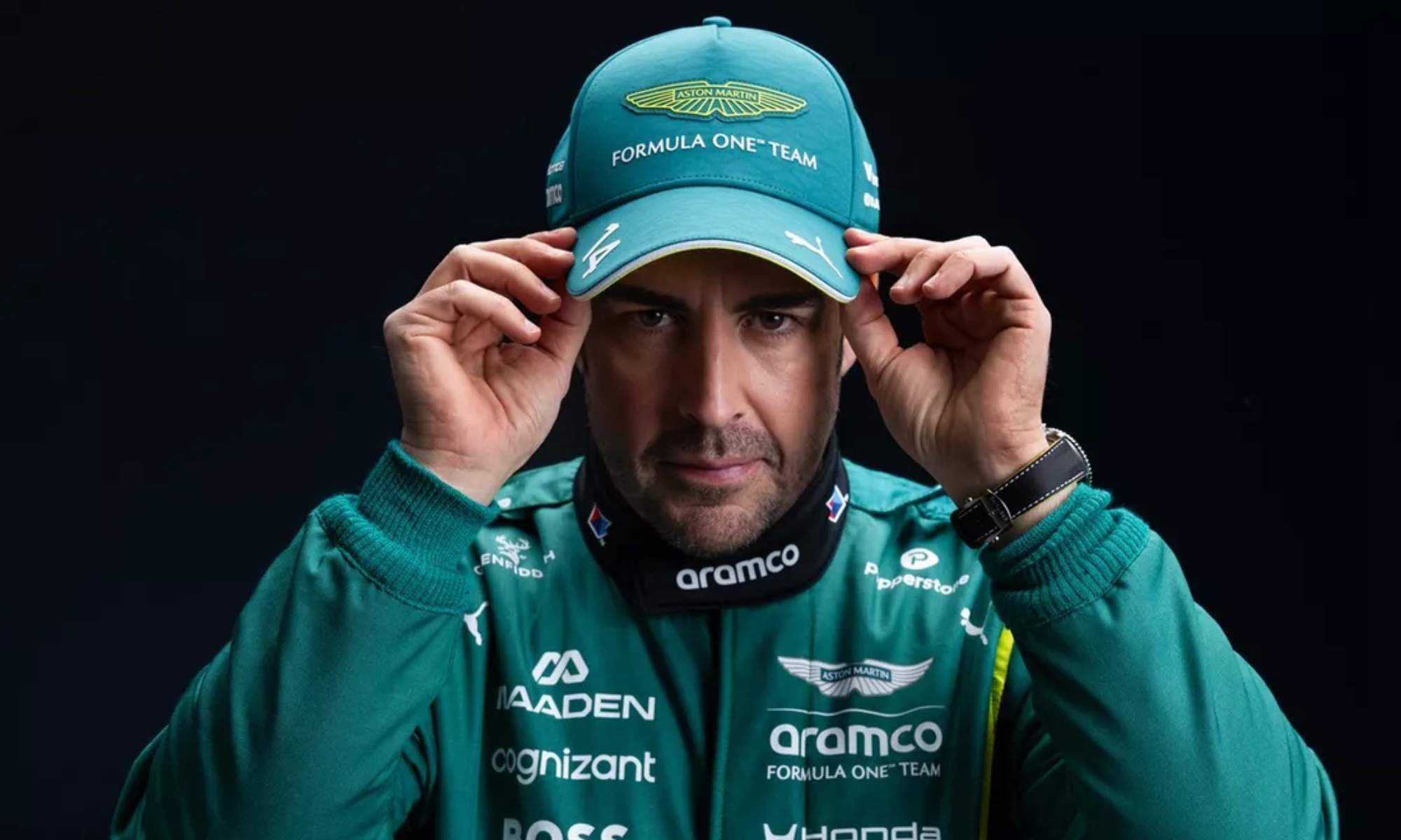 Fernando Alonso, en una fotografía reciente de Aston Martin para promocionar la temporada de Fórmula 1, que comenzará en marzo.