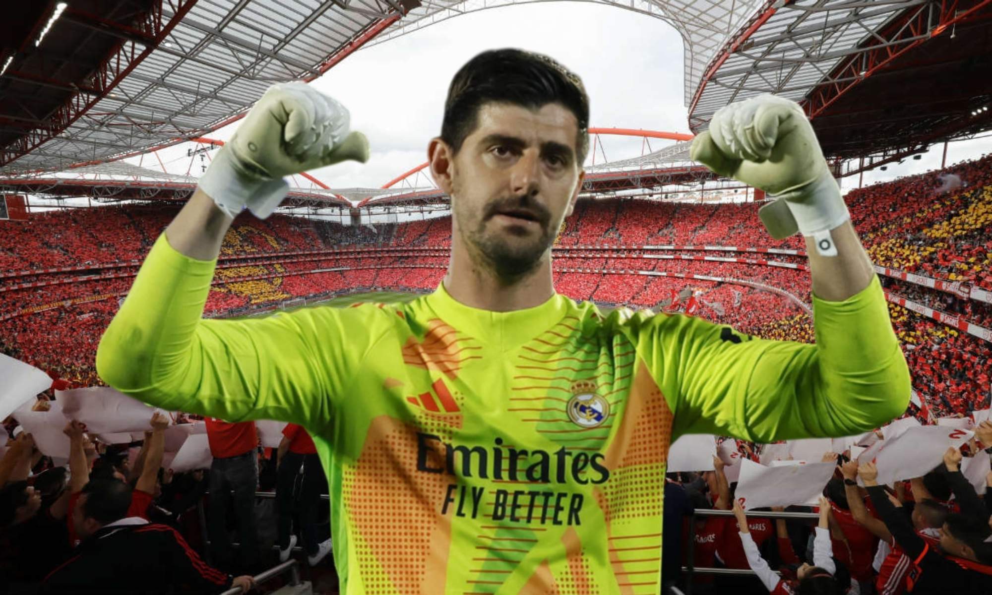 Thibaut Courtois no guarda buen recuerdo del estadio Da Luz, donde el Real Madrid se medirá este martes al Benfica.