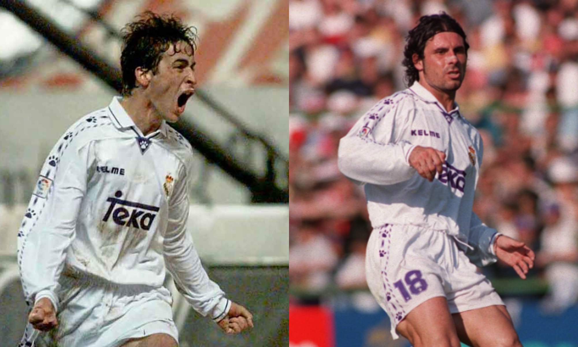 Raúl Gonzále y Rafael Alkorta coincidieron en el Real Madrid durante los años noventa.