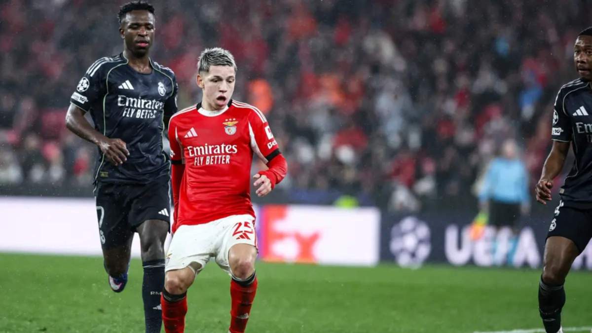 Prestanni, jugador del Benfica, rival del Real Madrid