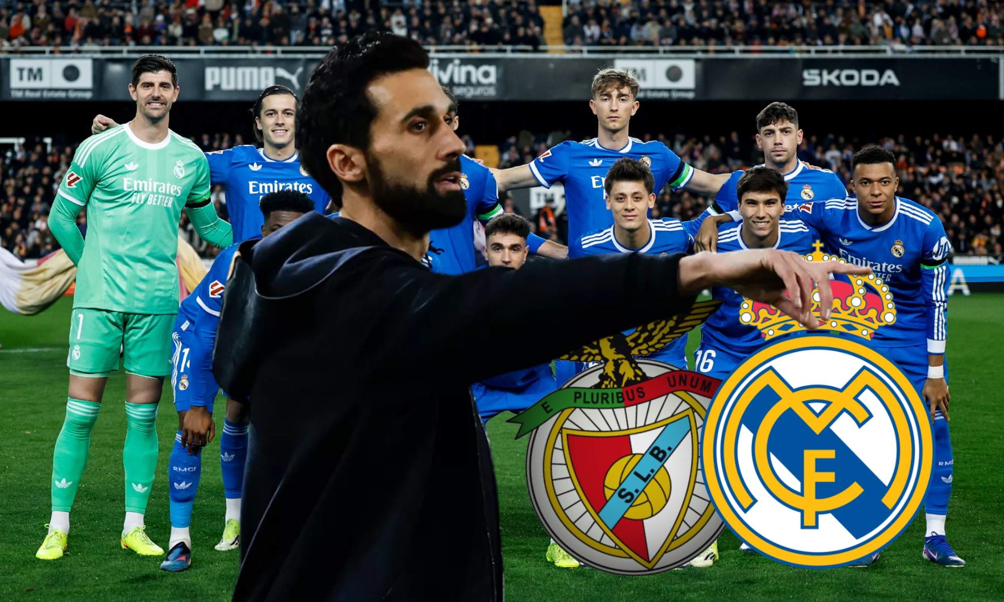Álvaro Arbeloa recupera a Kylian Mbappé para medirse en la repesca de la Champions contra el Benfica en Lisboa. Álvaro Arbeloa recupera a Kylian Mbappé para medirse en la repesca de la Champions contra el Benfica en Lisboa.
