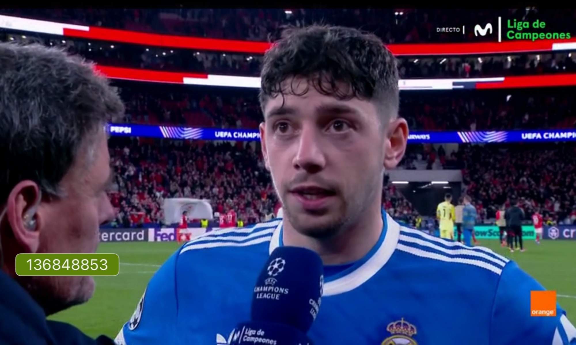 Fede Valverde señala a Prestianni: "Si te tapas la boca es porque has dicho algo malo"