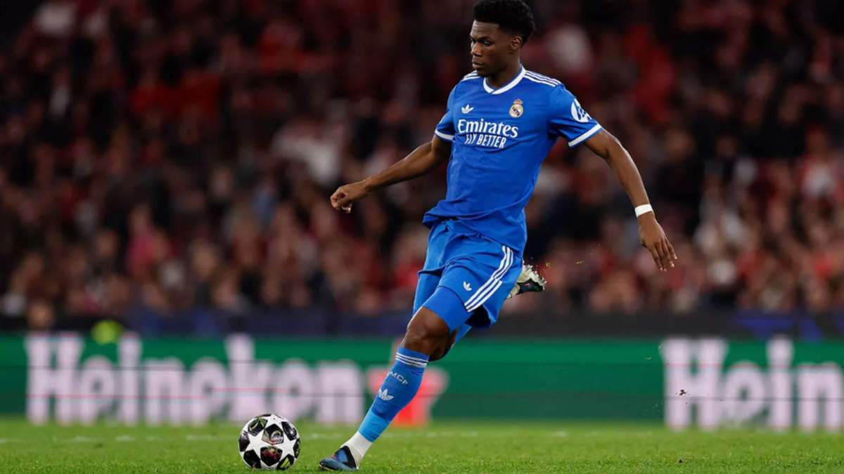 Tchouaméni durante el partido ante el Benfica Tchouaméni durante el partido ante el Benfica