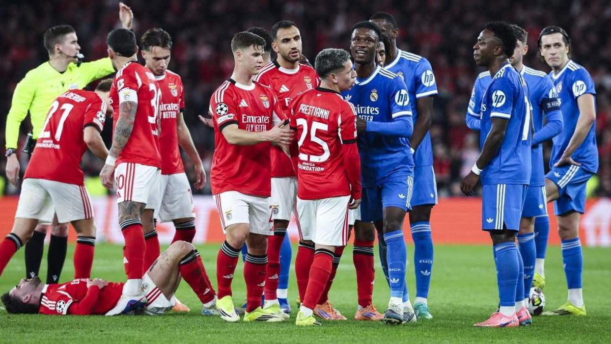 Una foto del Benfica - Real Madrid.