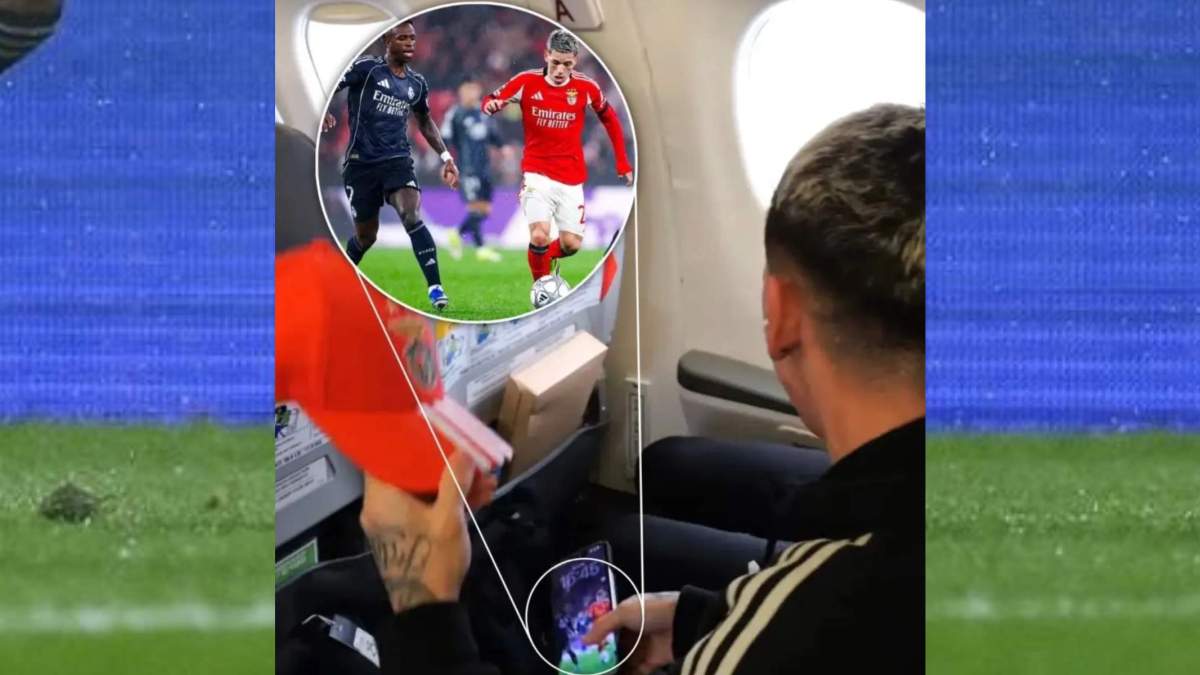 El fondo de pantalla de Prestianni con Vinicius en la foto