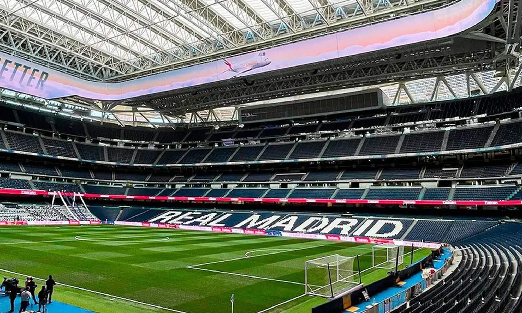 El estadio Santiago Bernabéu por dentro. 