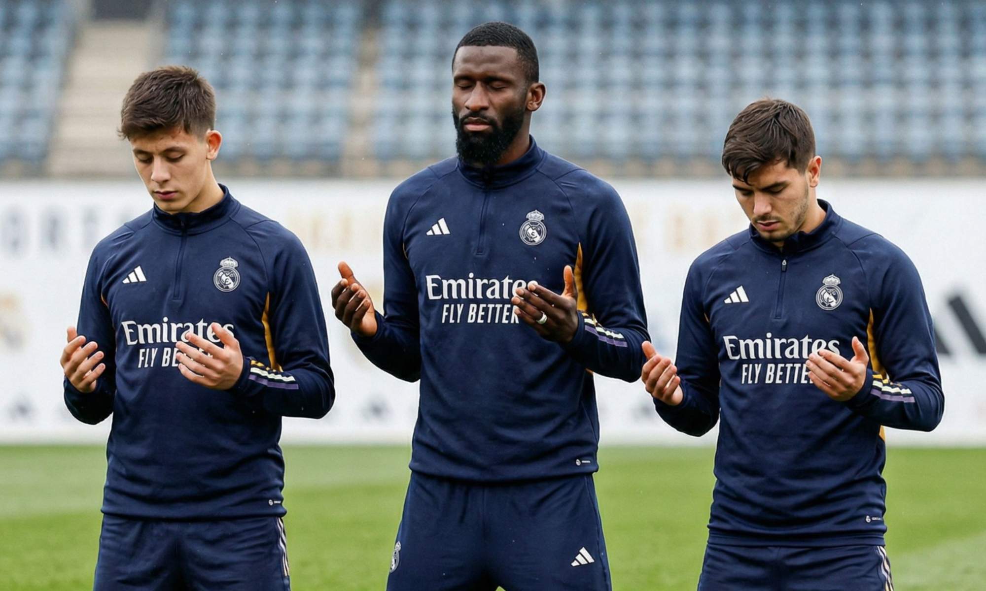El Real Madrid se prepara para el Ramadán, que realizarán Arda Güler, Antonio Rüdiger y Brahim Díaz.