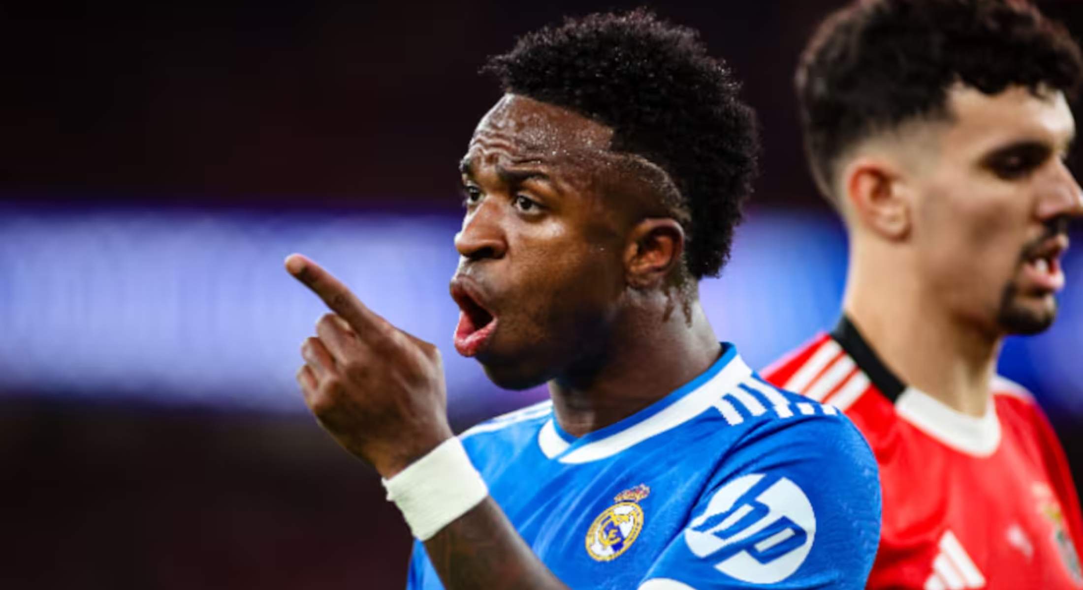 Vinicius enfadado por lo que hizo