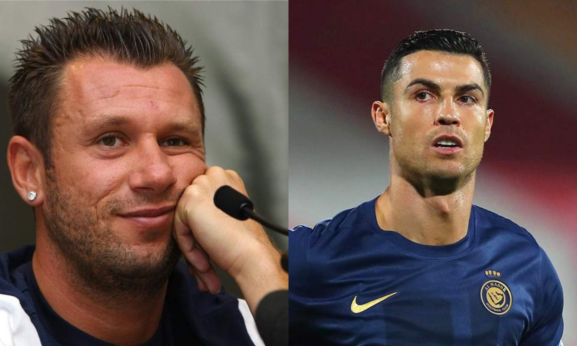 Antonio Cassano tuvo un encontronazo con Cristiano Ronaldo después de dejarle fuera de la lista de sus mejores jugadores de la historia.