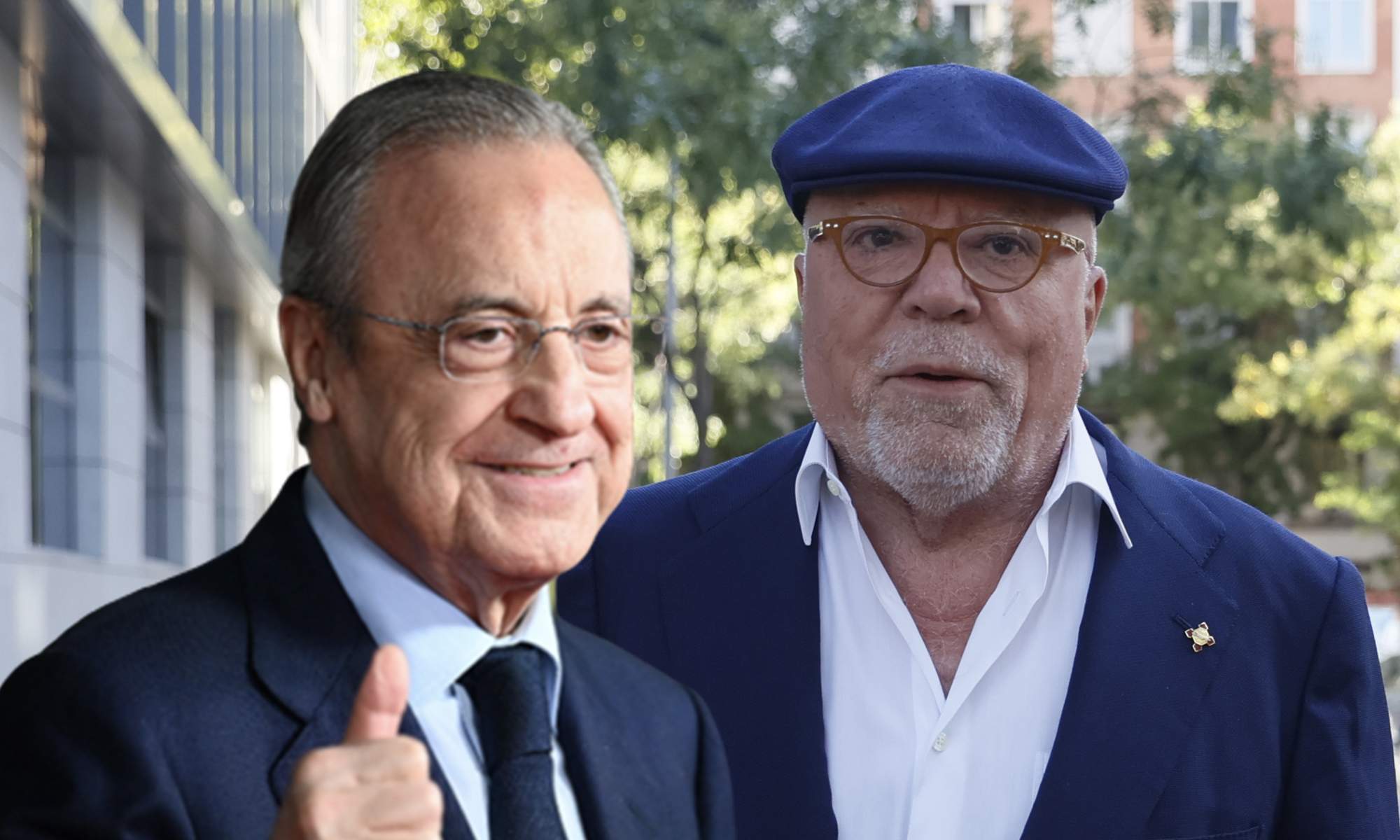 Florentino Pérez y el excomisario Villarejo.