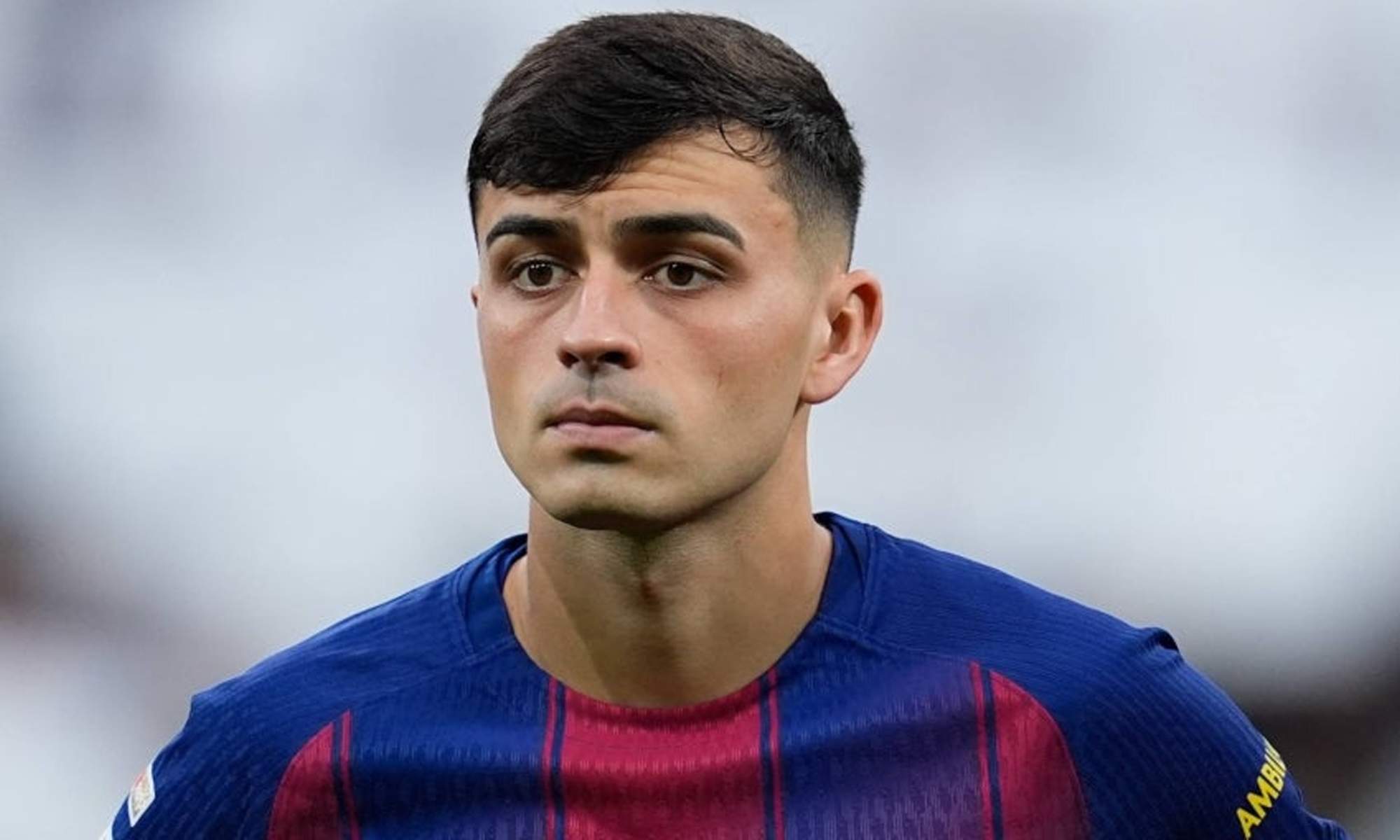 Pedri González jugando un partido con el Fútbol Club Barcelona. 