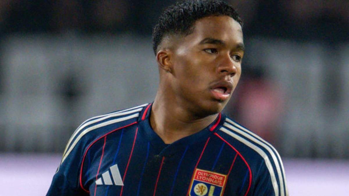 Endrick Felipe, en un partido reciente con el Olympique de Lyon durante esta temporada.