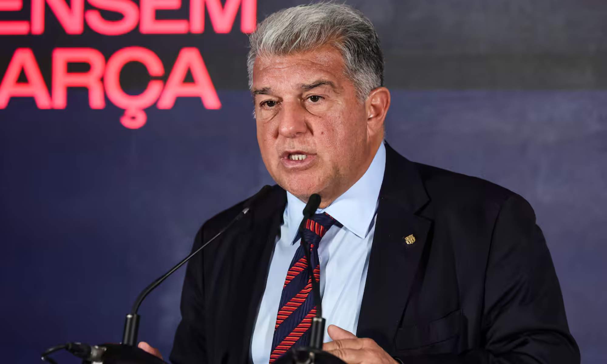 Joan Laporta ha vuelto a atacar al Real Madrid tras la derrota que sufrió este sábado en El Sadar frente Osasuna.