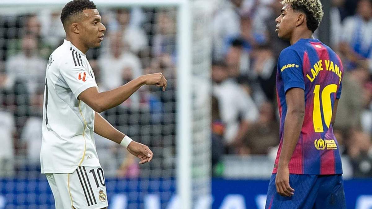 Kylian Mbappé y Lamine Yamal, durante un Clásico de esta temporada entre el Real Madrid y el Barcelona.