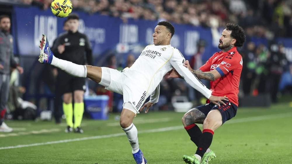 Kylian Mbappé, en el partido contra Osasuna del pasado sábado.
