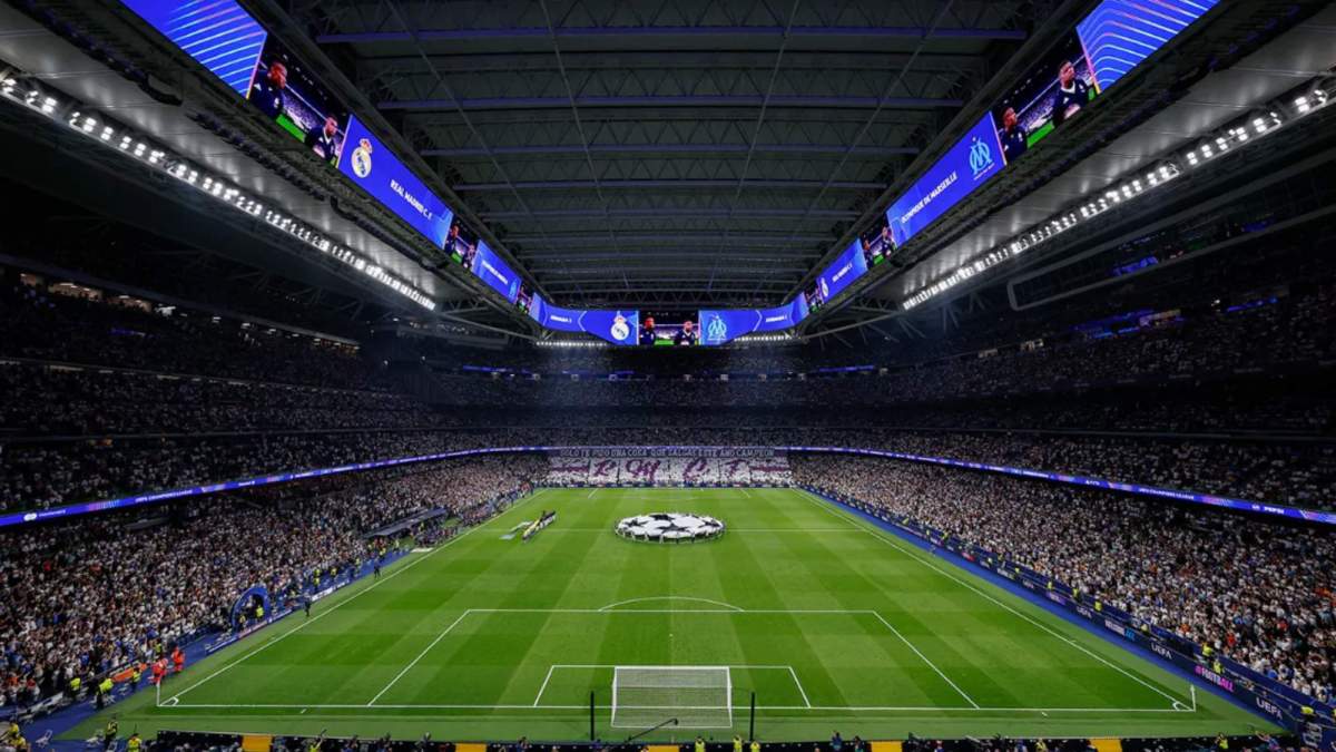 El Bernabéu antes del encuentro ante el Marsella El Bernabéu antes del encuentro ante el Marsella