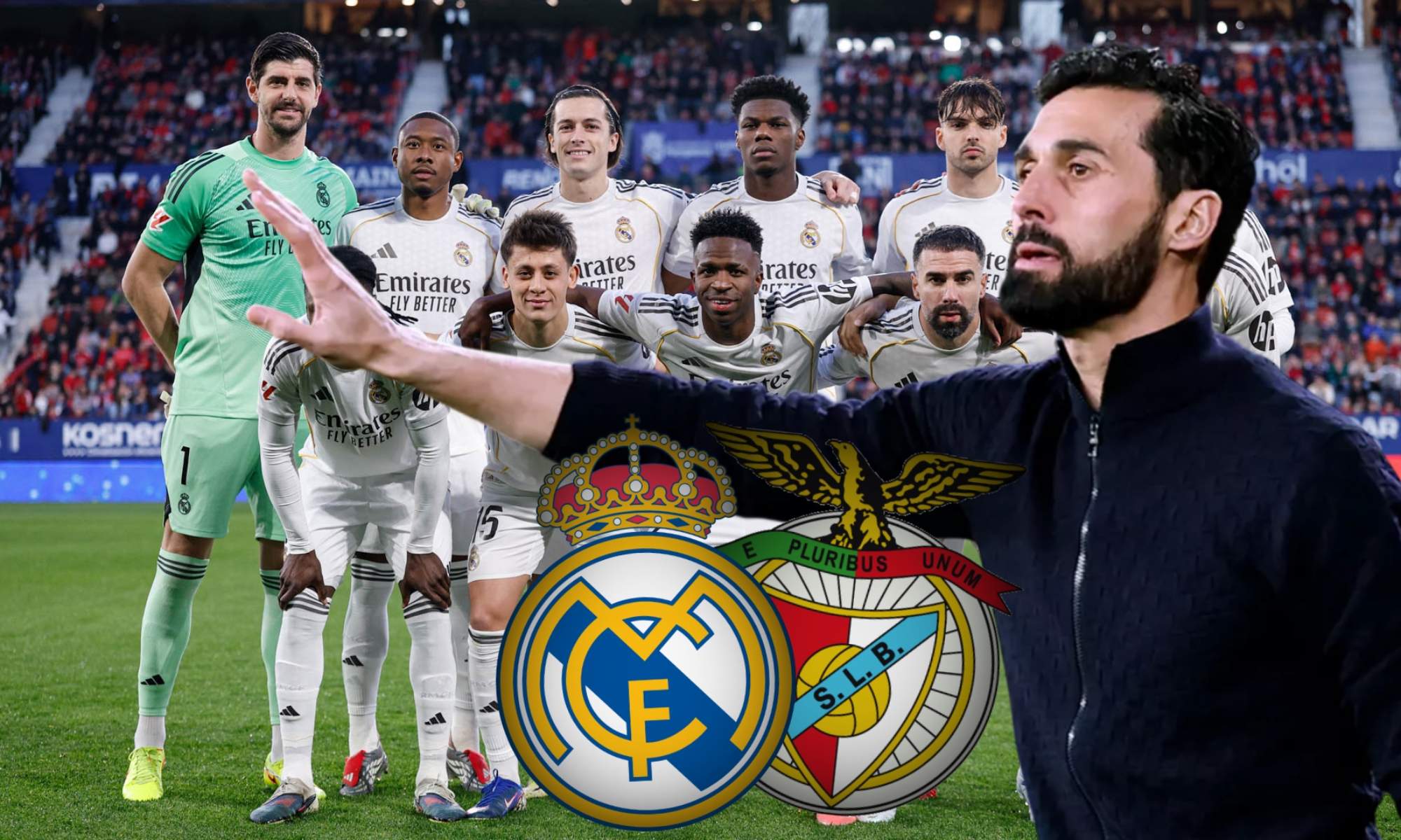 Álvaro Arbeloa ha realizado tres cambios, con la ausencia de Kylian Mbappé como principal novedad, para recibir al Benfica en Champions en el Santiago Bernabéu.
