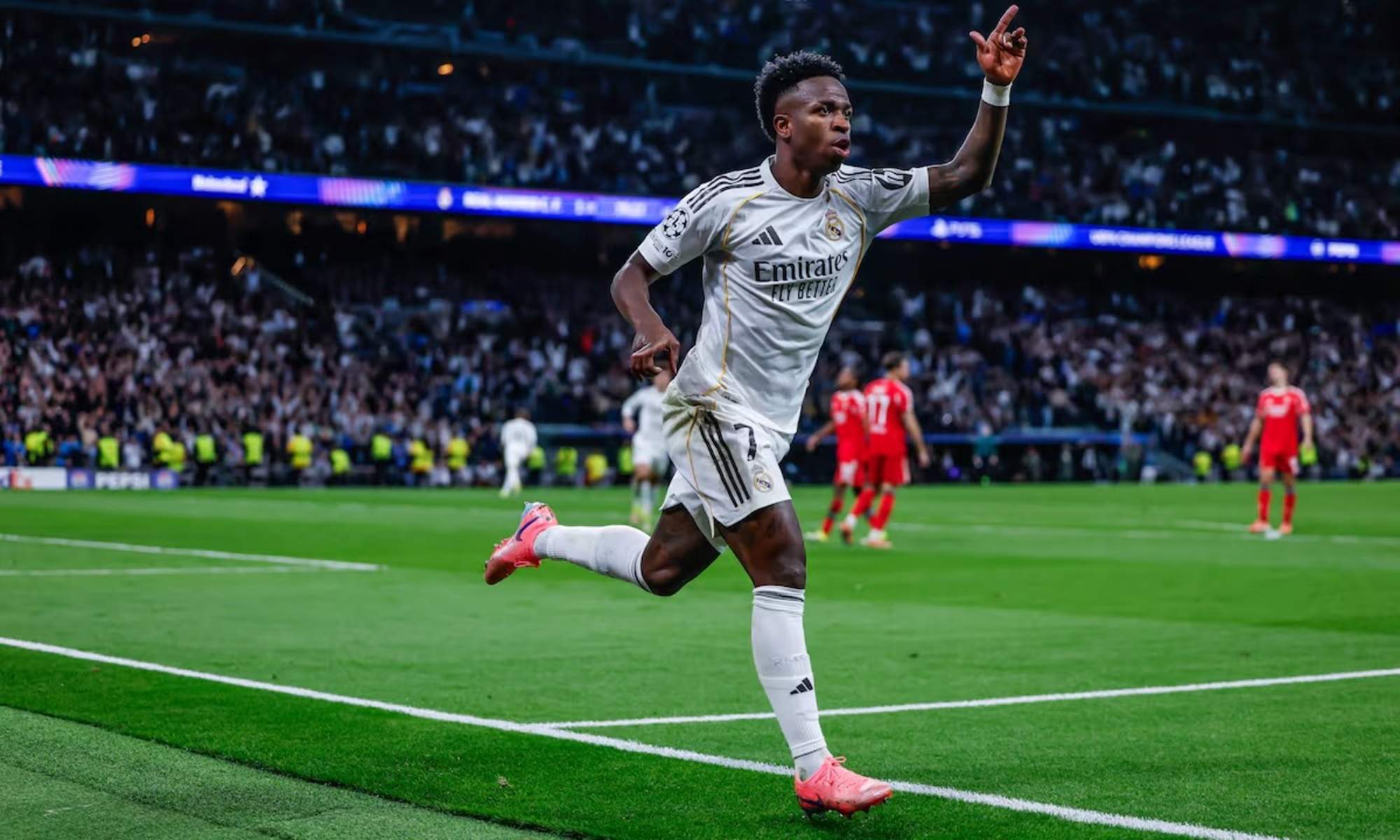 Vinicius se acuerda de Prestianni y Mourinho tras ganar al Benfica: "El baile sigue"