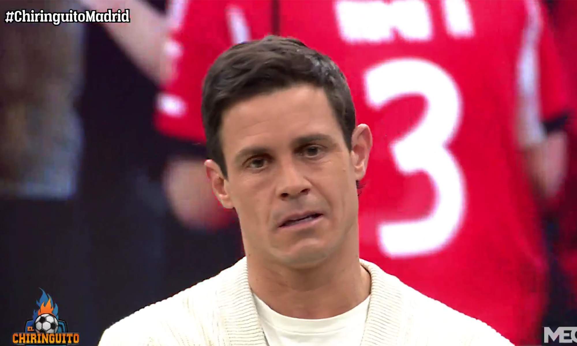 Edu Aguirre dando su opinión sobre el Real Madrid en El Chiringuito.