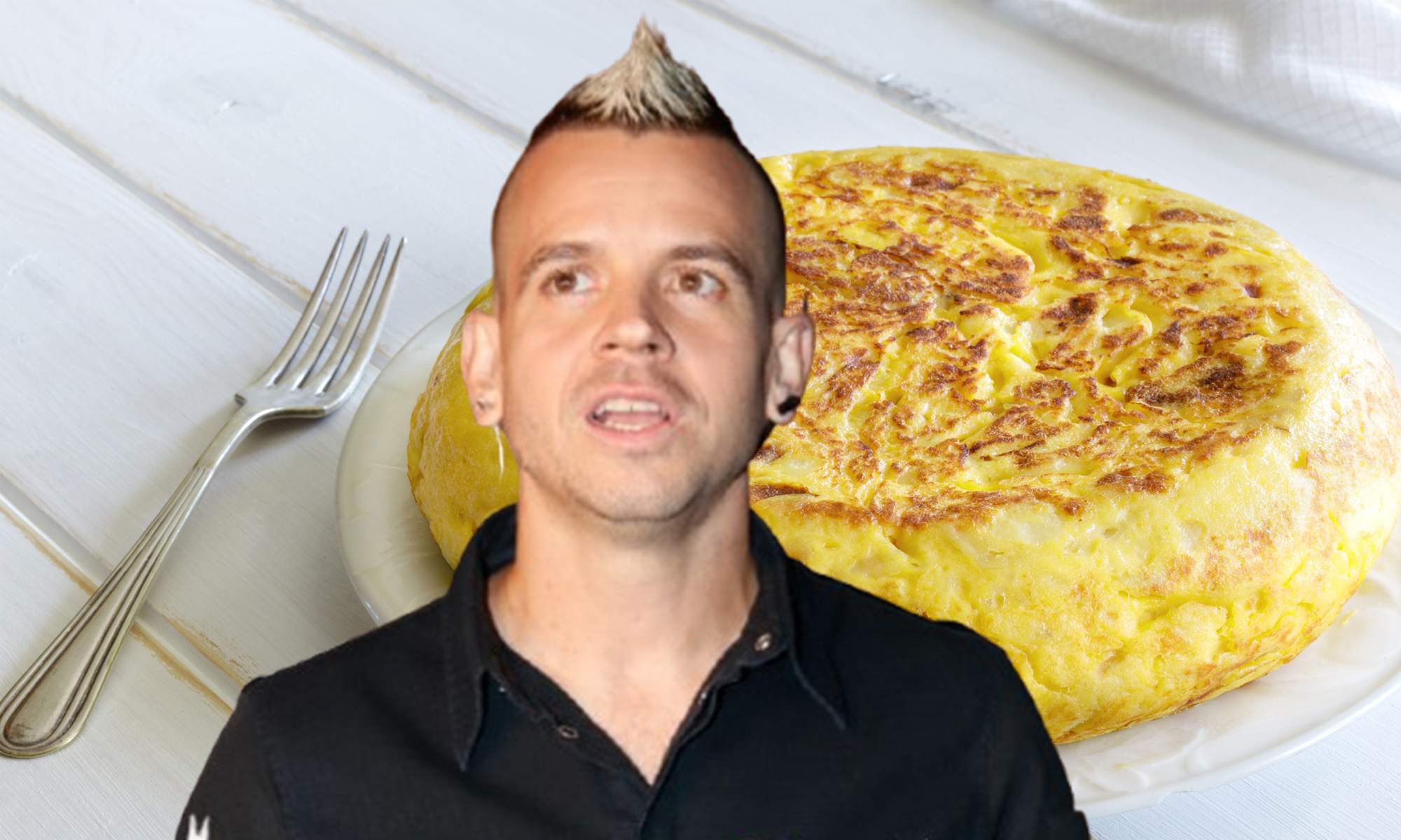 Dabiz Muñoz y una tortilla de patata.