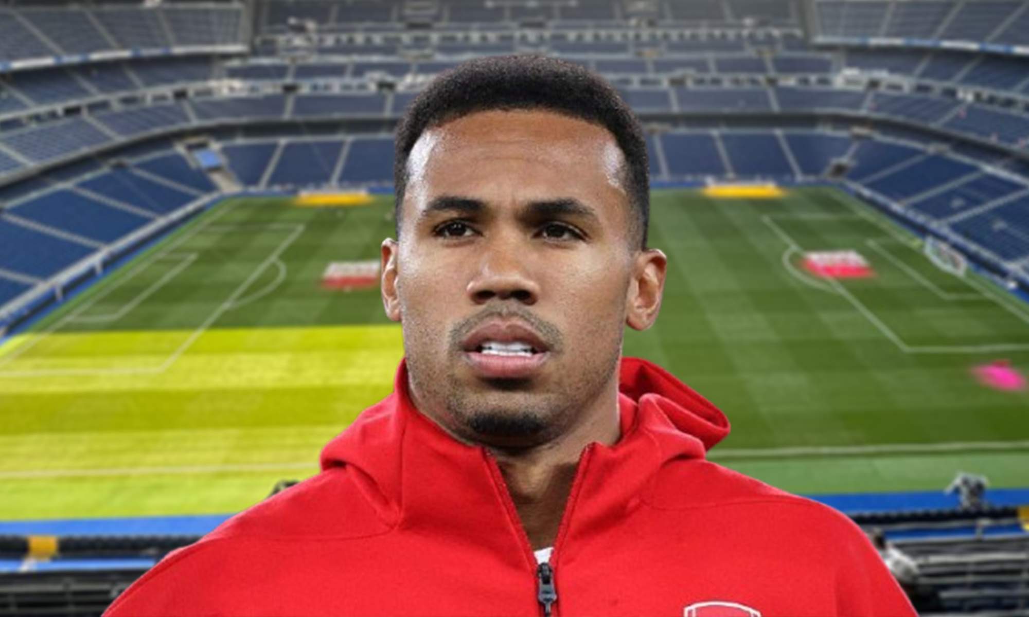 Gabriel Magalhães y el Santiago Bernabéu.