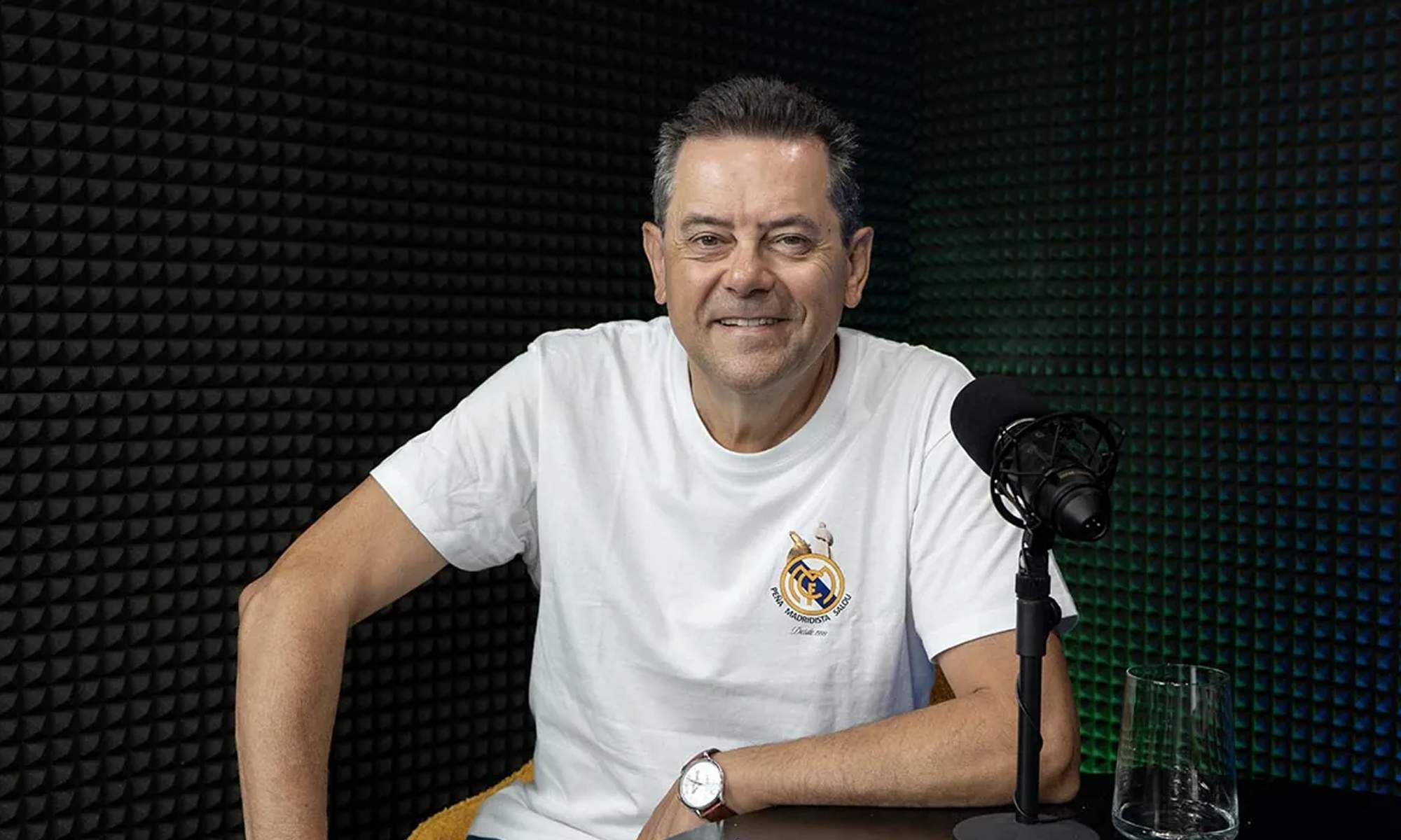 Tomás Roncero en un podcast. 