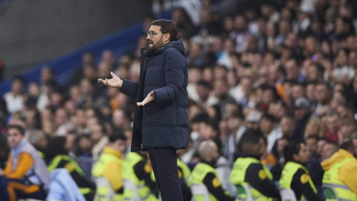 Bordalás durante un Getafe Real Madrid