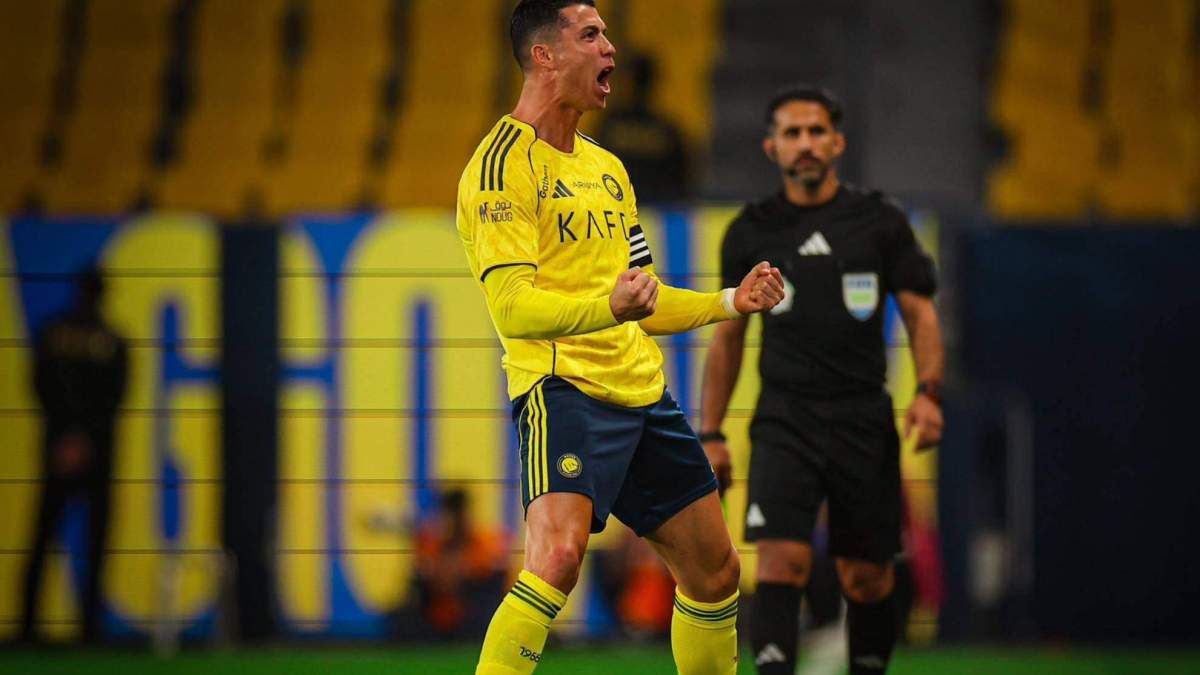 Cristiano Ronaldo celebrando un gol con el Al Nassr