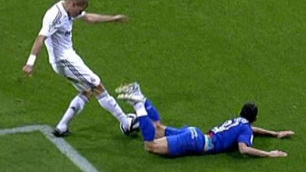 Pepe y Casquero durante un Real Madrid - Getafe. Pepe y Casquero durante un Real Madrid - Getafe.