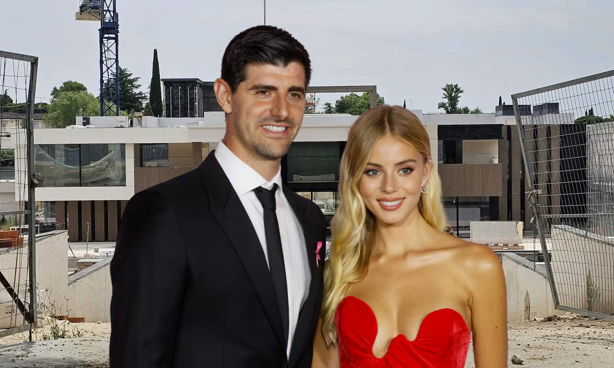 La nueva casa de Thibaut Courtois y Mishel Gerzig en Las Lomas, una urbanización de Boadilla del Monte, está sorprendiendo a los vecinos de la zona.