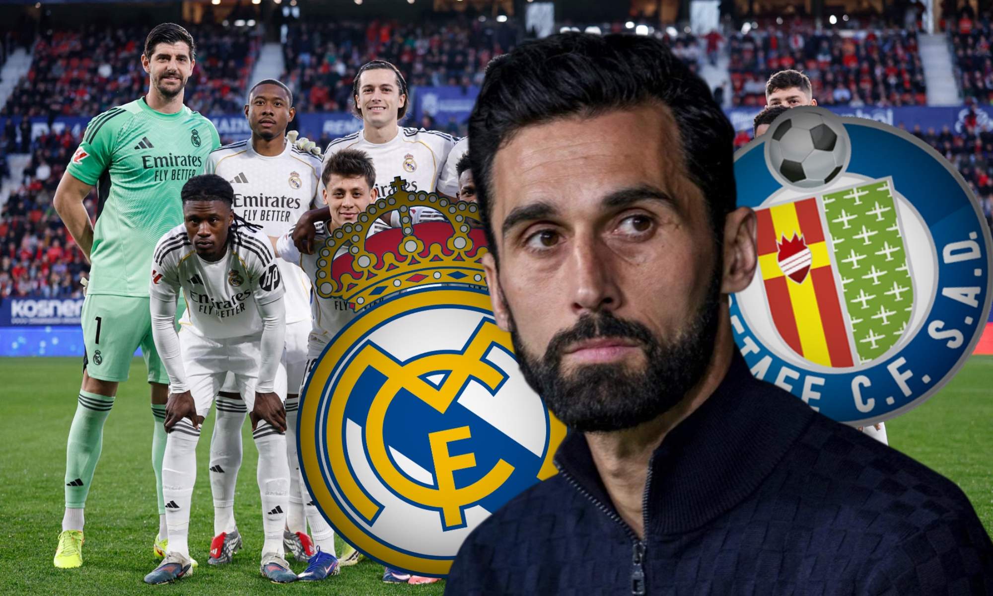 Álvaro Arbeloa introduce dos cambios en el once titular del Real Madrid para medirse al Getafe con respecto al encuentro del pasado miércoles frente al Benfica.