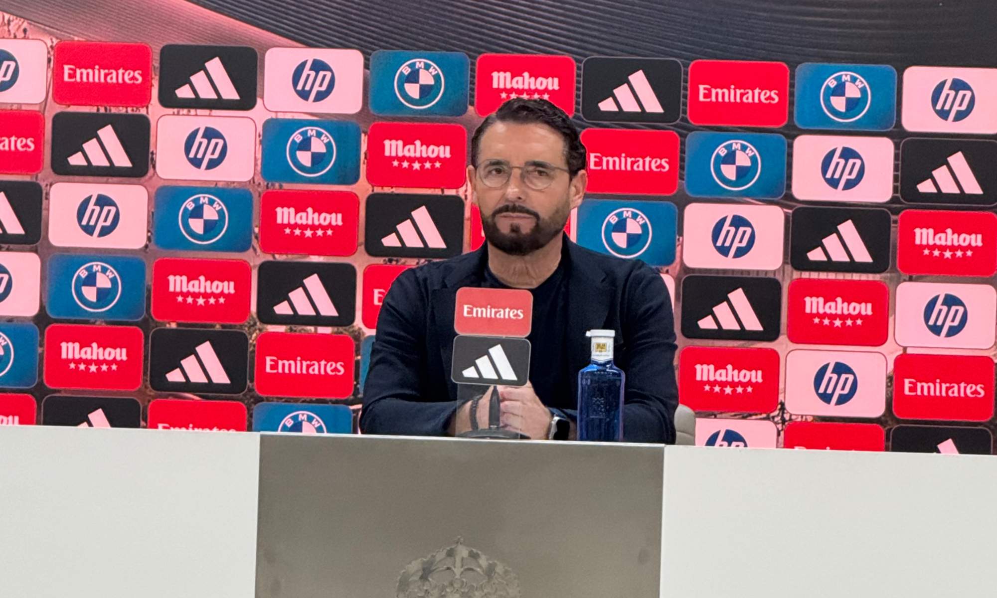 José Bordalás, en la rueda de prensa de esta noche tras el partido en el Santiago Bernabéu.