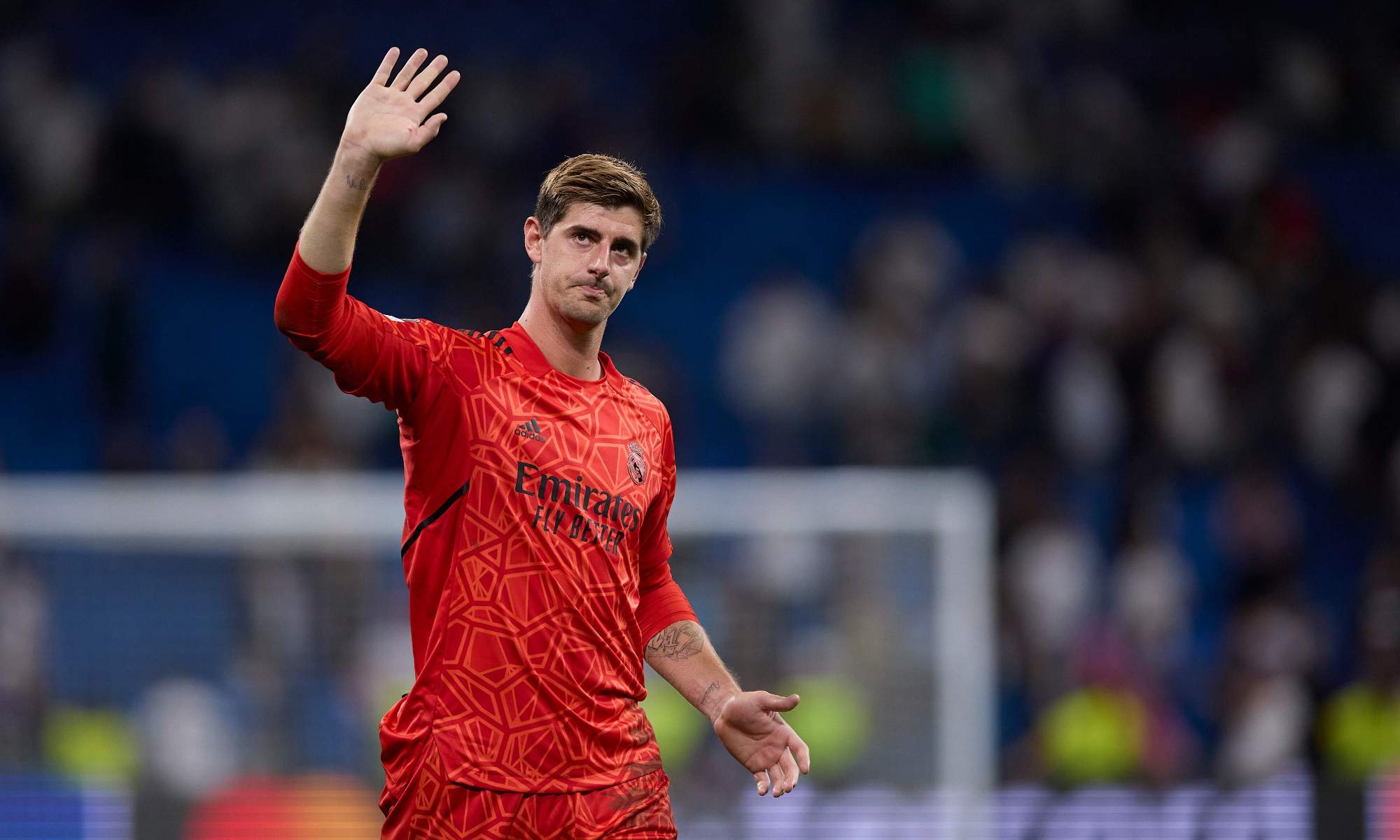 Courtois fue el único jugador que se despidió de la afición del Real Madrid