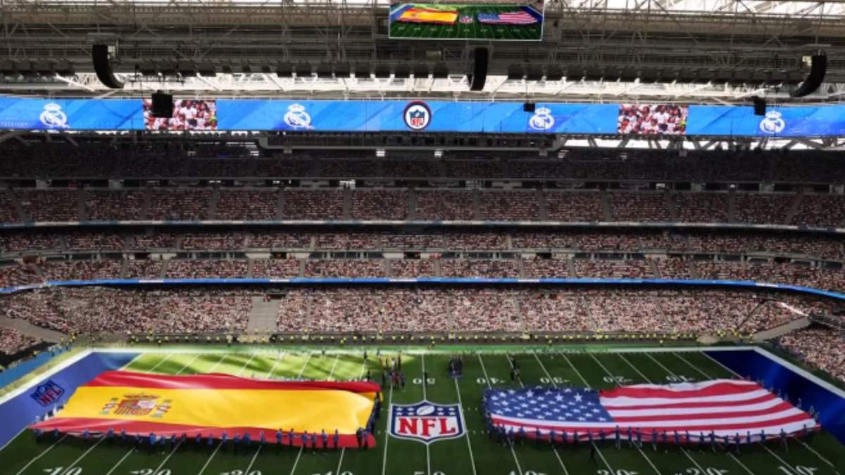 La previa del primer partido de NFL en el Santiago Bernabéu.