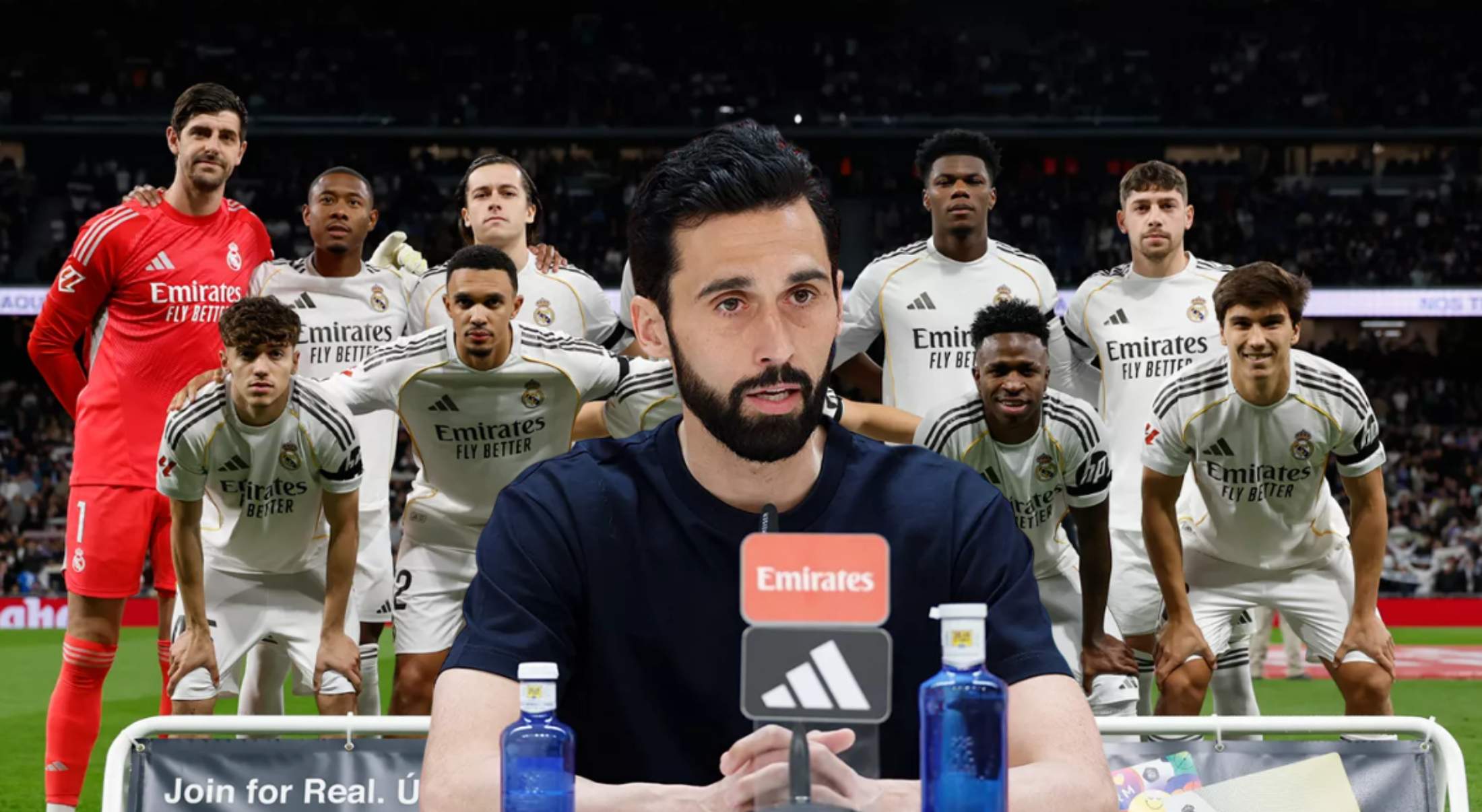 Arbeloa señala a un jugador del Real Madrid Arbeloa señala a un jugador del Real Madrid