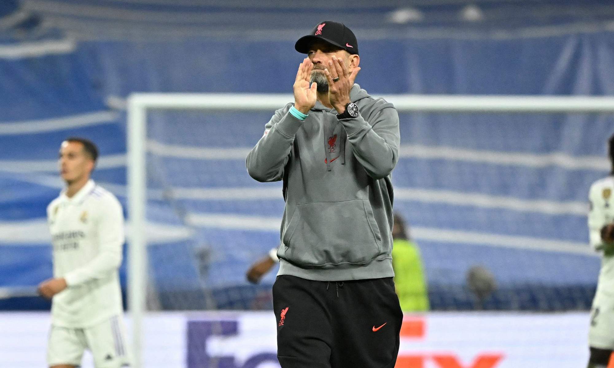 Jurgen Klopp con el Liverpool y el Santiago Bernabéu.